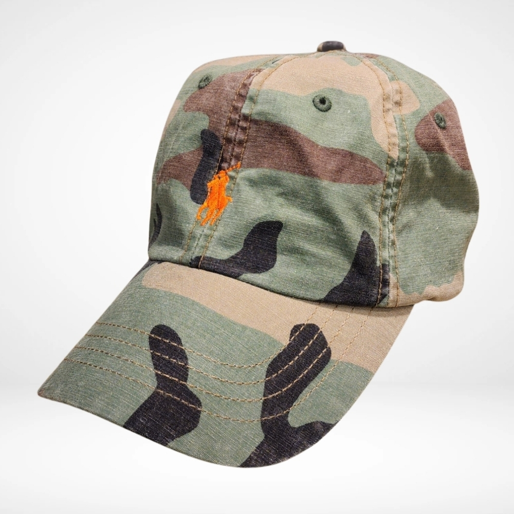 Polo by Ralph Lauren Green and Brown Camo Cap